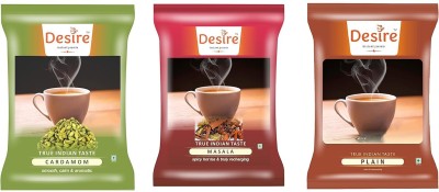 Desire Cardamom, Plain and Masala Flavoured Instant Tea Cardamom, Plain Instant Tea Pouch(3 x 1 kg)