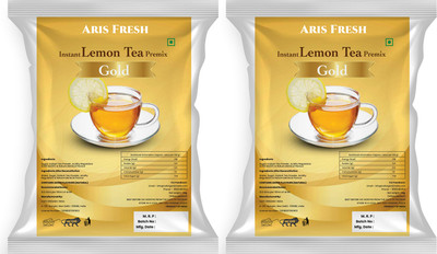 Aris fresh Instant Hot Lemon Tea Premix | Gold | 2 Kg Combo Pack | Lemon Instant Tea Pouch(2 x 1 kg)