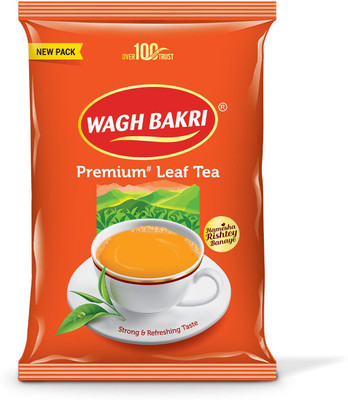Waghbakri Wagh Bakri Premium Assam Leaf Tea Bold, Aromatic Kadak Chai Tea Pouch(500 g)
