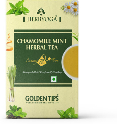 Golden Tips Herbyoga Chamomile Mint Herbal Tea Chamomile, Mint Herbal Tea Box(40 g)
