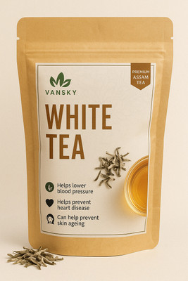Vansky Assam White Tea-Loose Leaf, 25g | Pure Assam White Tea with Rich Flavor & Aroma Unflavoured White Tea Vacuum Pack(25 g)