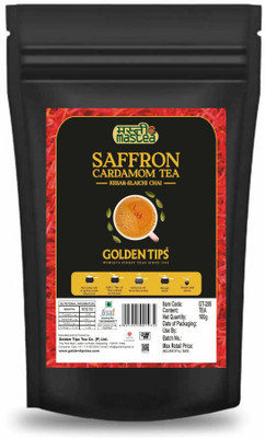 Golden Tips Exotic Kesar Elaichi Unflavoured Black Tea Pouch(100 g)