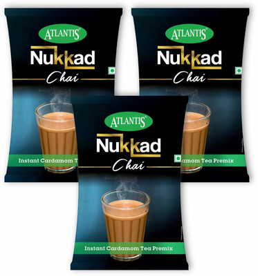 ATLANTIS 3 in 1 Nukkad Tea Premix Milk Sugar Powder For Vending Machine Cardamom Instant Tea Pouch(3 kg)