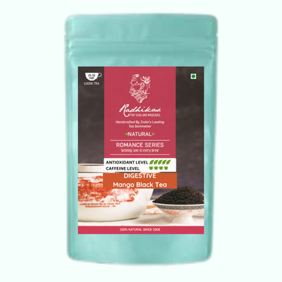 Radhikas Fine Teas and Whatnots Mango Ceylon : Soothe Your Digestion Mango Black Tea Vacuum Pack(50 g)