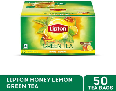 Lipton Lemon Honey, Lemon Green Tea Bags Box(50 Bags)