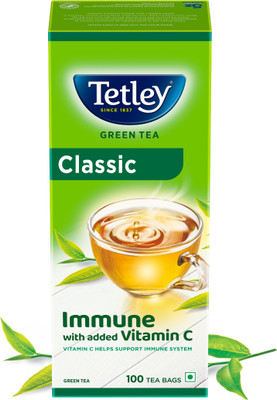 Tetley Classic Green Tea Bags Box(100 Bags)