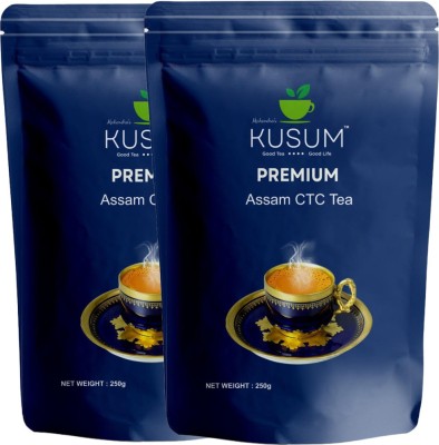 KUSUM Premium Assam CTC Strong Dust 500 gm Black Tea Pouch(500)