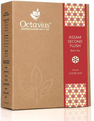 Octavius Assam 2nd Flush Loose Leaf Black Tea Pouch Pack Black Tea Tetrapack(100 g)