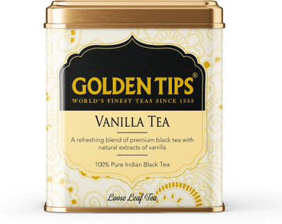 Golden Tips Fresh Darjeeling Loose Leaf Vanilla Black Tea Tin(100 g)
