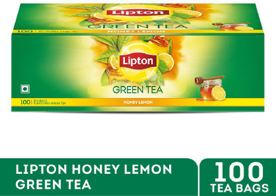 Lipton Honey, Lemon Green Tea Bags Box(100 Bags)