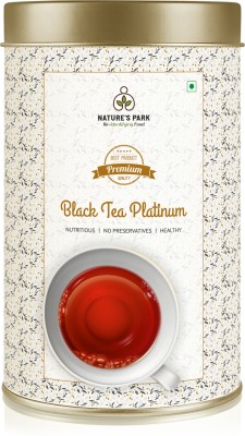 Nature's Park Black Tea Platinum - Premium Quality Indian CTC Loose Tea Leaves, Chai Patti, Regular Drink, Strong & Refreshing Black Tea Tin(125 g)