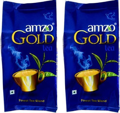 AMZO Gold Tea Blue 250g (Pack of 2) Black Tea Pouch(2 x 250 g)