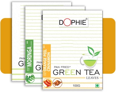 dophie Green tea Orange cinnamon green tea, Moringa green tea, Regular green tea Orange, Herbs, Unflavoured Green Tea Box(3 x 100 g)