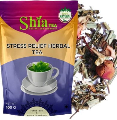 shia tea STRESS RELEIVE HERBAL I 100 GM I LOOSE I POUCH Herbs, Chamomile, Lavender, Lemon Grass Herbal Tea Pouch(100 g)