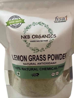 NKB ORGANICS Pure Lemon Grass Green Powder | Indian Tea Masala Mix Each One 250gm(Pack Of -2) Green Tea Pouch(2 x 250 g)