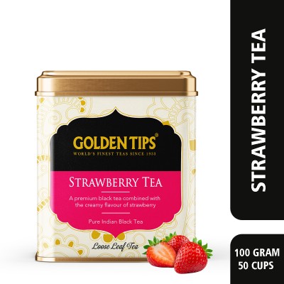 Golden Tips Pure Indian Strawberry Black Tea Tin(100 g)