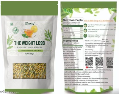 Nutrio Weight loss Green tea-Helps With Weight Loss, Skin Glow, Hair Care, Brain Health Chamomile Herbal Tea Pouch(100 g)