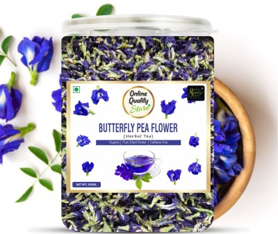 Online Quality Store Organic Butterfly Pea Flower Tea | Blue Pea Tea |Clitoria ternatea| Herbal Tea Plastic Bottle(50 g)