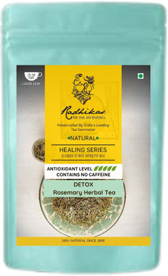 Radhikas Fine Teas and Whatnots Rosemary Herbal : Refresh your Gut Health Herbs Tea Blend Vacuum Pack(50 g)