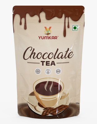 YUMKAR Chocolate Tea : Rich & Aromatic Blends with Chocolate | Natural Healthy Chocolate Tea Pouch(100 g)