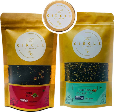 The Circle Of Aroma Signature Flavored Tea Bombay Masala & Paan|Made Up of Natural Ingredient Masala Tea Pouch(2 x 100 g)