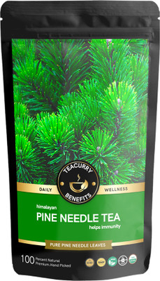 TEACURRY Himalayan Pine Needle Tea (100g) - For Hair, Skin, Eyes | Varicose & Obesity Herbal Tea Pouch(100 g)