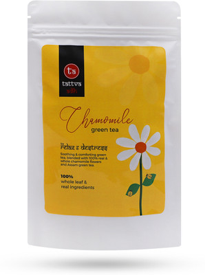 Tattva Adih Green Tea - Chamomile 100 grams ( Pouch) Chamomile Green Tea Pouch(100 g)