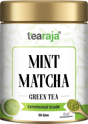 Tearaja Pure Organic Mint Matcha Ceremonial Grade Green Tea Tin(50 g)