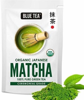 BLUE TEA Organic Matcha Green Tea Powder (50 Gram) - Authentic Japanese Origin - Premium Second Harvest Culinary Grade Matcha Tea Vacuum Pack(50 g)