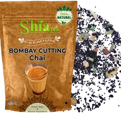 shia tea Bombay cutting Chai Cardamom, Ginger, Fennel Black Tea Pouch(100 g)