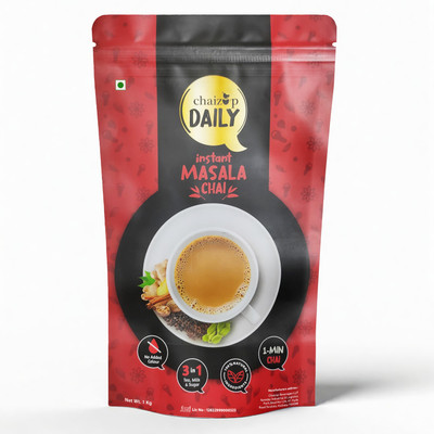 chaizup Masala Tea Masala Chai Flavour 1 kg polybag Instant Premix Tea Masala Chai Instant Tea Pouch(1000 g)