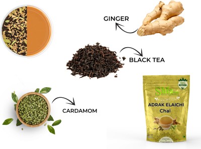shia tea Adrak Elaich 100 gm & Assam tea 500 gm Combo pack Ginger, Cardamom Black Tea Pouch(2 x 300 g)