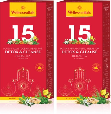 Wellessentials Pack of 2 - Detox & Cleanse Herbal Tea Box(2 x 40 g)