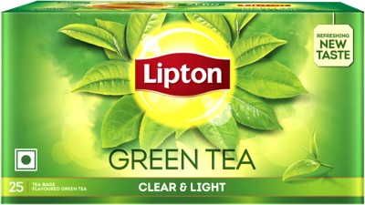 Lipton Clear & Light Green Tea Bags Green Apple Green Tea Box(25 x 1.3 g)