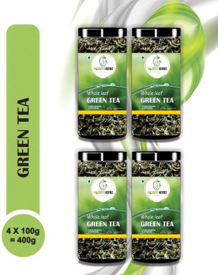 Hobby Herbs Green Tea 400g | Long Leaves | Green Tea for Weight Loss | Whole Leaf Green Tea| Green Tea Mason Jar(4 x 100 g)