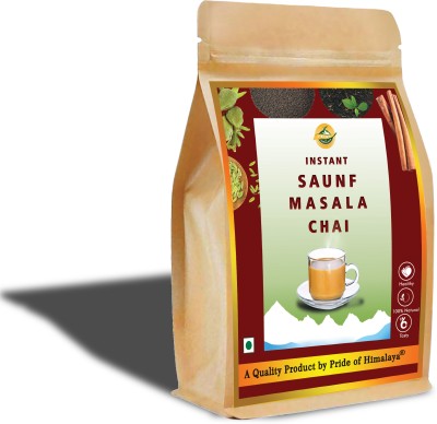 PRIDE OF HIMALAYA Instant Masala Tea with Saunf Flavour, Low Sugar Tea, Loose Leaf 100 Gm Masala Tea Pouch(100 g)