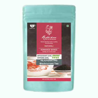 Radhikas Fine Teas and Whatnots Blackcurrant Ceylon : Renew with Fruity Zest Blackcurrant Black Tea Vacuum Pack(50 g)