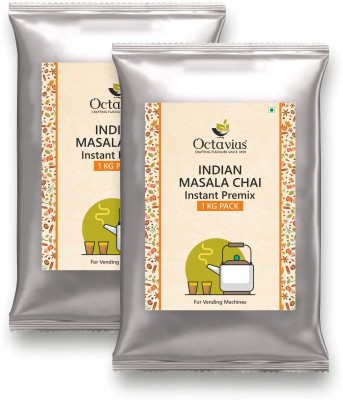 Octavius Indian Masala Ready Tea | Vending Machine Pack Instant Tea Pouch(2 x 1 kg)