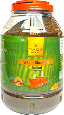 MACA TEA Assam Black Tea Kullad– Premium Strong CTC Loose Leaf Chai | ideal for Daily Use Black Tea Mason Jar(2.5 kg)