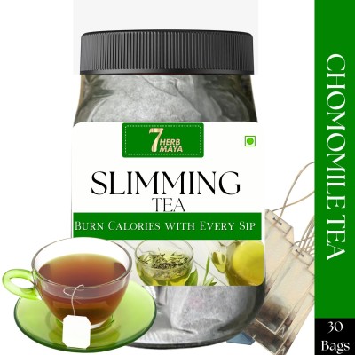 7HerbMaya Naturals Slimming Tea for Weight Loss|A Blend of Natural Antioxidants and Herbs Garcinia, Lemon, Ashwagandha, Herbs Green Tea Bags Plastic Bottle(30 Bags)