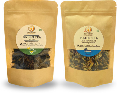 Glob-diet Greeen Tea & butterfly blue pea flower Herbal Tea Pouch(2 x 25 g)