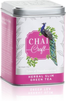 Chai Craft Herbal Slimming Herbal Green Tea with Garcinia Cambogia Unflavoured Herbal Tea Tin(100 g)