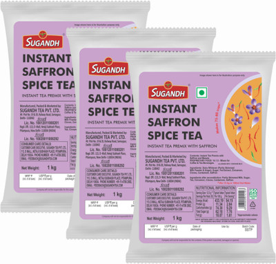Sugandh SUG-SAF-3KG Saffron Instant Tea Pouch(3 x 1 kg)
