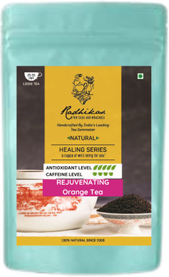 Radhikas Fine Teas and Whatnots Orange Ceylon : Energize with Citrus Orange Black Tea Vacuum Pack(50 g)