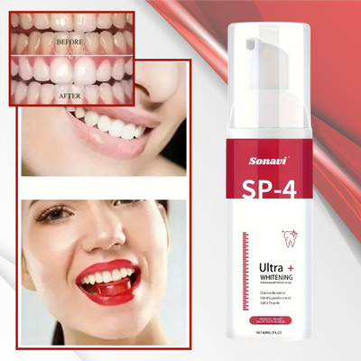 Sonavi Teeth Whitening Foam for Daily Use & Oral Hygiene with Smooth Foam Texture Teeth Whitening Kit