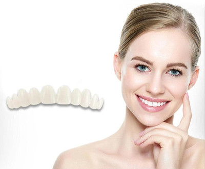 SILNOVO Moldable Teeth with Adhesive Fitting Beads Temporary False Teeth Teeth Whitening Kit