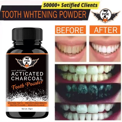 7 FOX Teeth Whitening For Tobacco Stain Gutka Yellow Teeth Removal Powder-(50 g)