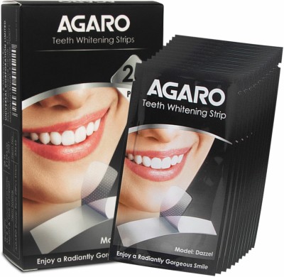 AGARO Dazzle Instant Teeth Whitening Strips, 28 Strips, Teeth Whitening Kit