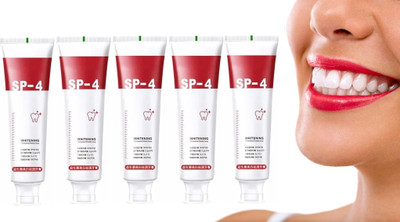 house of common SP 4 Ultra+ Brightening Toothpaste (30gm) Pack of 5 Teeth Whitening Kit