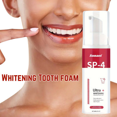 Sonavi Ultra Whitening Teeth Foam for Adults with Fresh Feel and Soft Brushing Teeth Whitening Kit